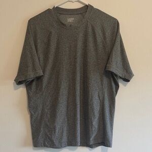 Lands' End Men's Charcoal Short Sleeve Tee